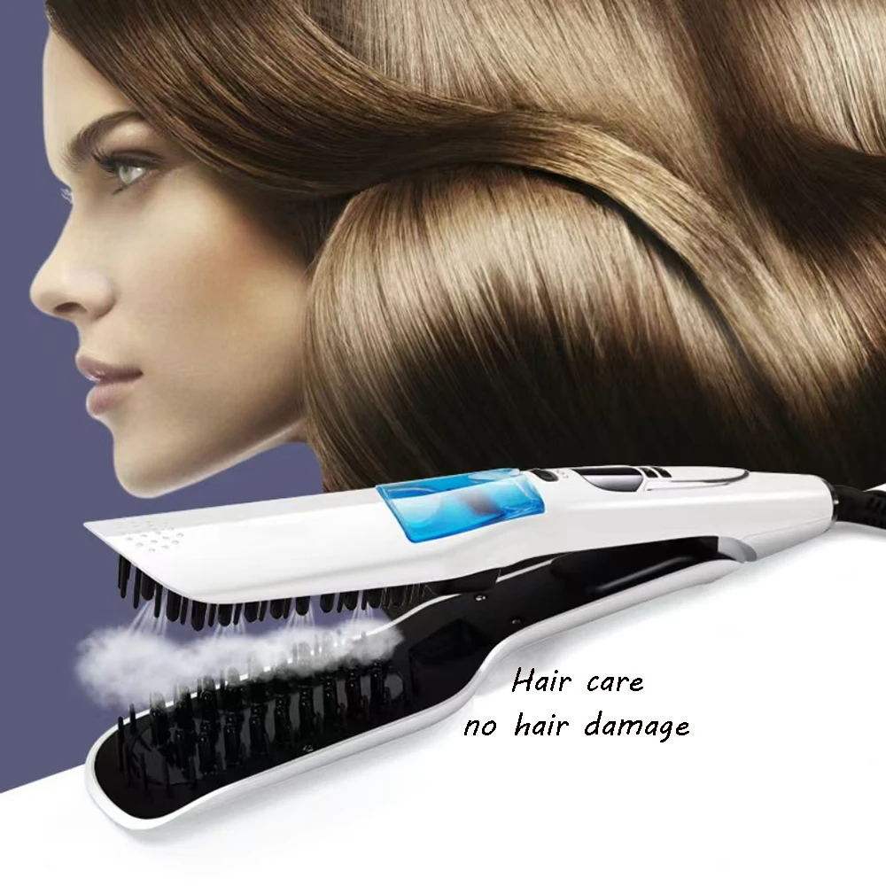 Steam Hair Straightener Brush Anti-scald Negative Ion Hair Care Ceramic Wide Hair Curling Flat Plates Lcd Display Hot Comb
Steam Hair Straightener Brush Anti-scald Negative Ion Hair Care Ceramic Wide Hair Curling Flat Plates Lcd Display Hot Comb
