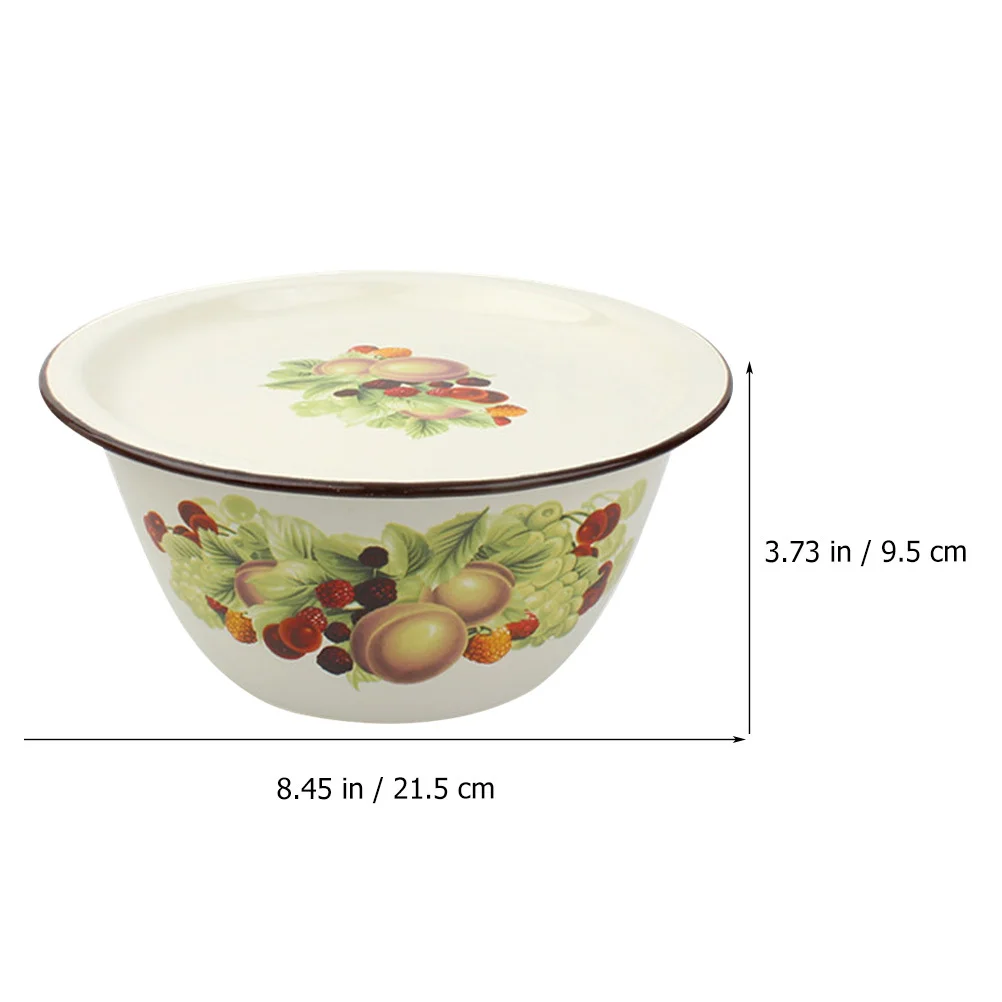 Kitchen Supply Enamelware Basin Bowl Large Vintage Washing Mixing Bowls Soup Kneading Dough Food Containers with Lids
Kitchen Supply Enamelware Basin Bowl Large Vintage Washing Mixing Bowls Soup Kneading Dough Food Containers with Lids