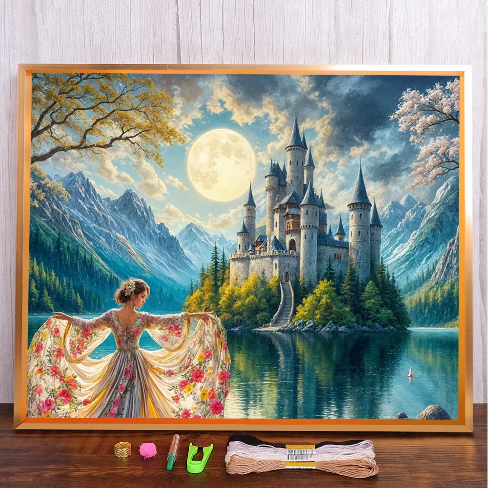 Dancing Women Castle Pre-Printed Cross-Stitch DIY Embroidery Patterns Handiwork Craft Knitting Sewing For Adults Wholesale Gift
Dancing Women Castle Pre-Printed Cross-Stitch DIY Embroidery Patterns Handiwork Craft Knitting Sewing For Adults Wholesale Gift