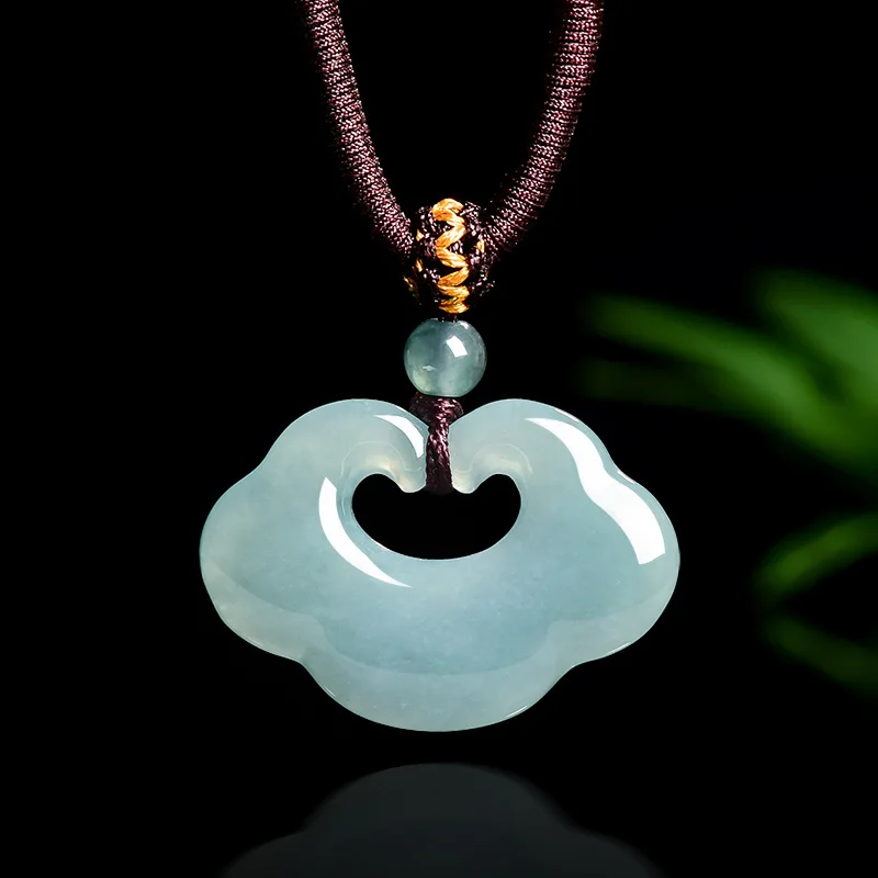 Real Natural Blue Water Jade Auspicious Ruyi Pendant Necklace Carved Charm Jewelry Fashion Amulet Gifts for Men Women
Real Natural Blue Water Jade Auspicious Ruyi Pendant Necklace Carved Charm Jewelry Fashion Amulet Gifts for Men Women