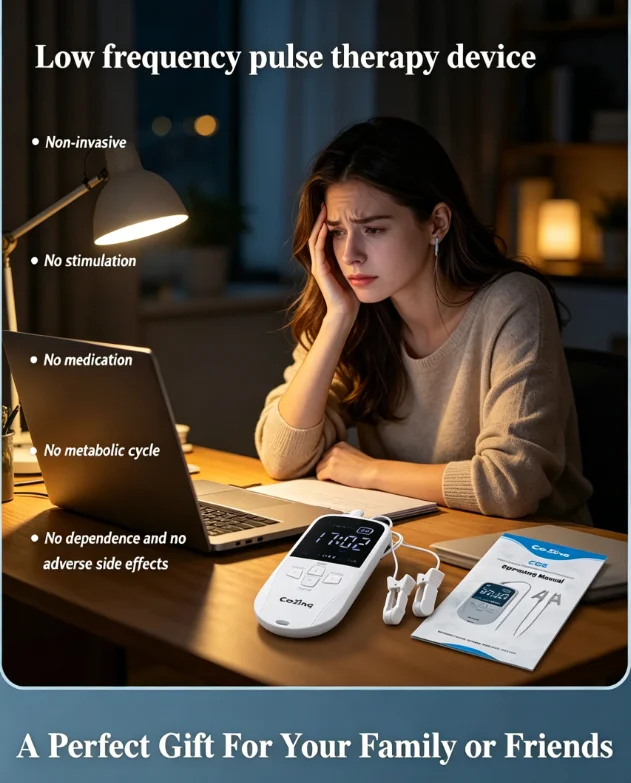 Tens Sleeping Aid Device Pulse Relieve Insomnia Mental Tension Stress Eliminate Anxiety Depression Treatment
Tens Sleeping Aid Device Pulse Relieve Insomnia Mental Tension Stress Eliminate Anxiety Depression Treatment