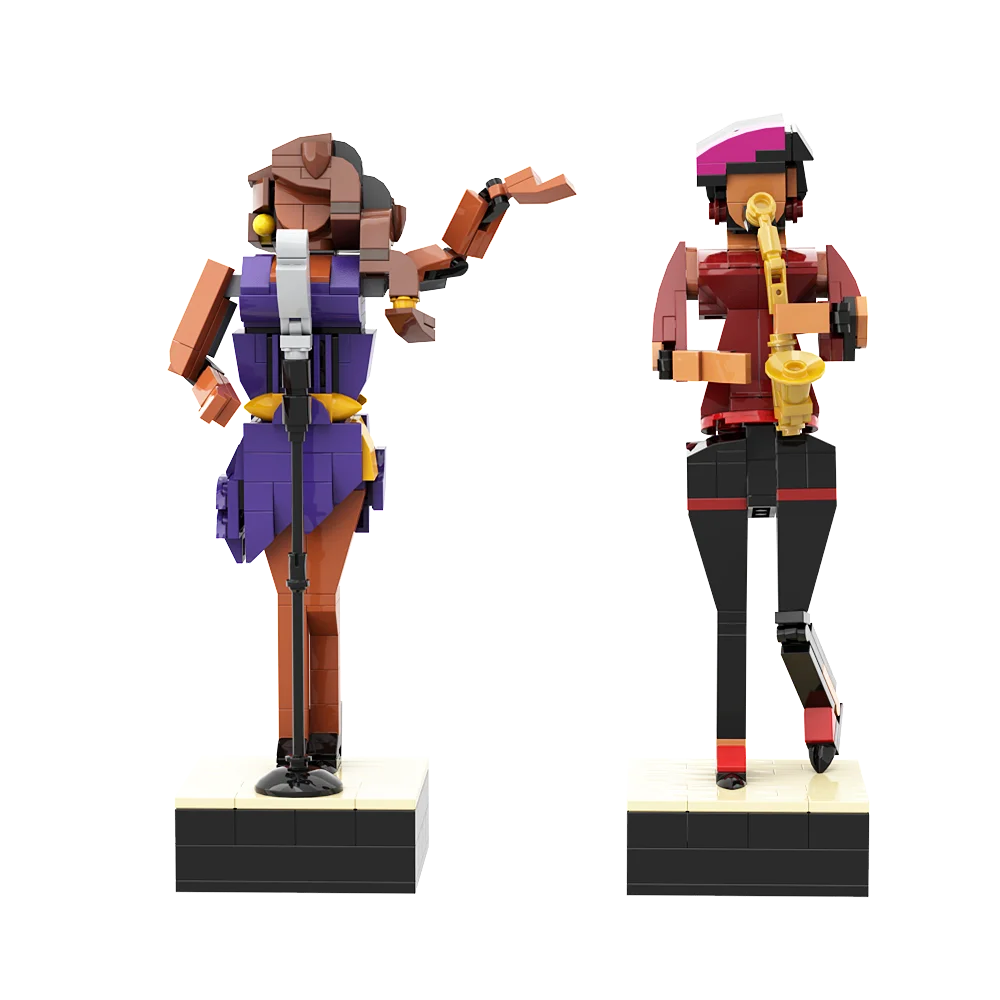 Gobricks MOC Blue Brick Jazz Club Saxophone Player Adapt to 21334 Bricks Band Singer Musical Building Block Toys For Kid Gifts
Gobricks MOC Blue Brick Jazz Club Saxophone Player Adapt to 21334 Bricks Band Singer Musical Building Block Toys For Kid Gifts