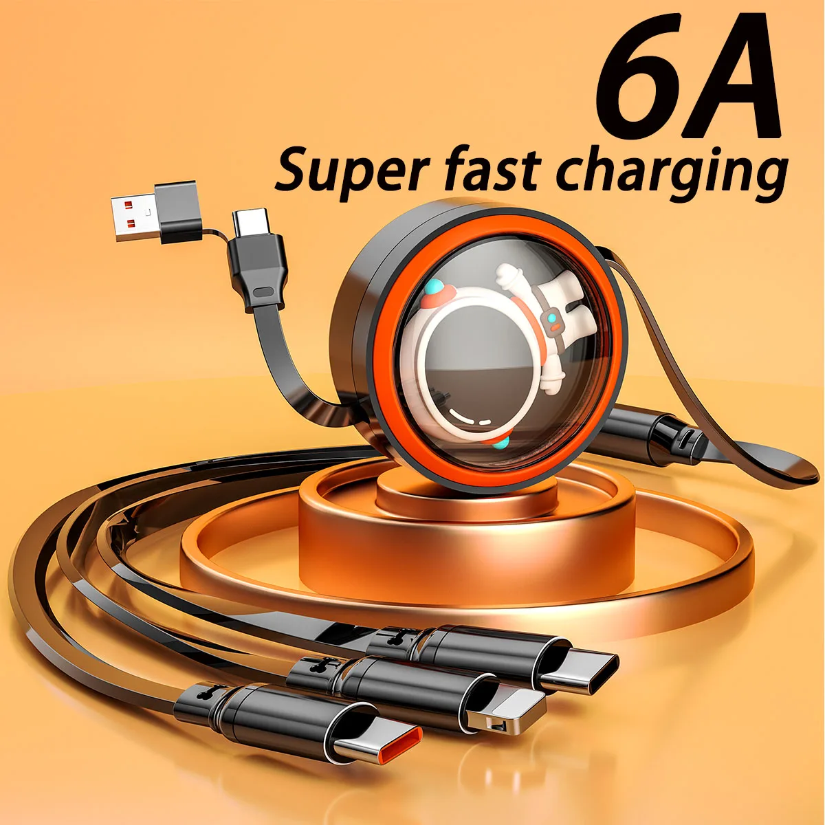 6A — 3-метровый выдвижной кабель для передачи данных для сверхбыстрой зарядки USB/TYPE-C на 2 Type-C+1 для iPhone 1,2 м/47,24 дюйма
6A — 3-метровый выдвижной кабель для передачи данных для сверхбыстрой зарядки USB/TYPE-C на 2 Type-C+1 для iPhone 1,2 м/47,24 дюйма