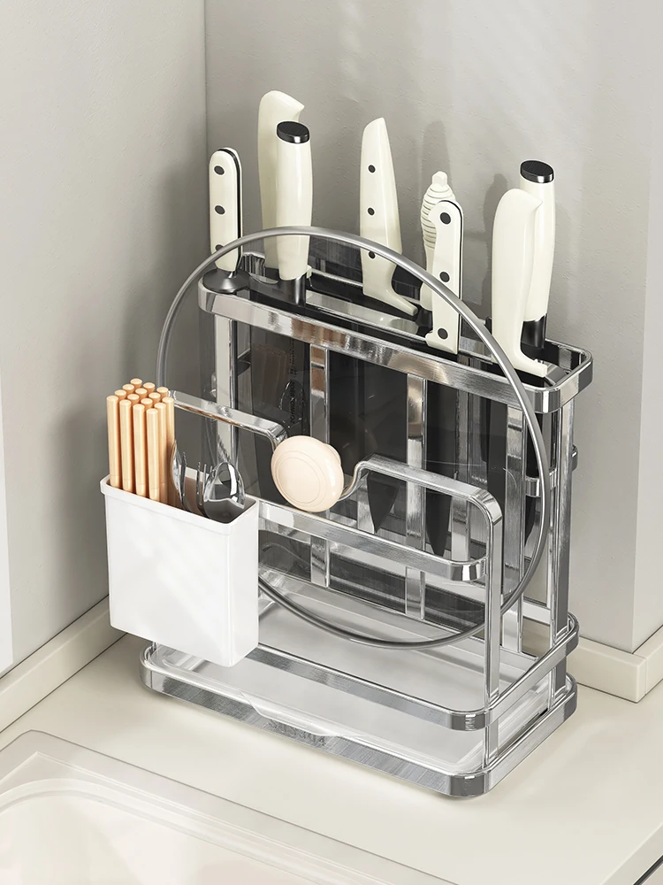 Kitchen Multi-Function 304 Stainl Steel Knife Holder Storage Ra Chopstis Stand Cutting Board Inteated Design
Kitchen Multi-Function 304 Stainl Steel Knife Holder Storage Ra Chopstis Stand Cutting Board Inteated Design