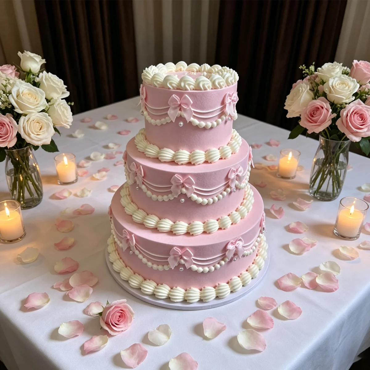 3-Tier Pink Simulation Cake Model, Fake Cream Cake with Pearl & Bow Decor, Wedding/Bakery Display Photography Prop
3-Tier Pink Simulation Cake Model, Fake Cream Cake with Pearl & Bow Decor, Wedding/Bakery Display Photography Prop