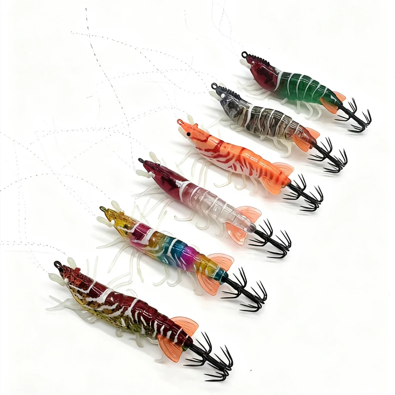 Slow Glow ABS Wooden Shrimp Fixture Effective Squid Bait Bait Sea Fishing Squid Bionic Balance Shrimp
Slow Glow ABS Wooden Shrimp Fixture Effective Squid Bait Bait Sea Fishing Squid Bionic Balance Shrimp