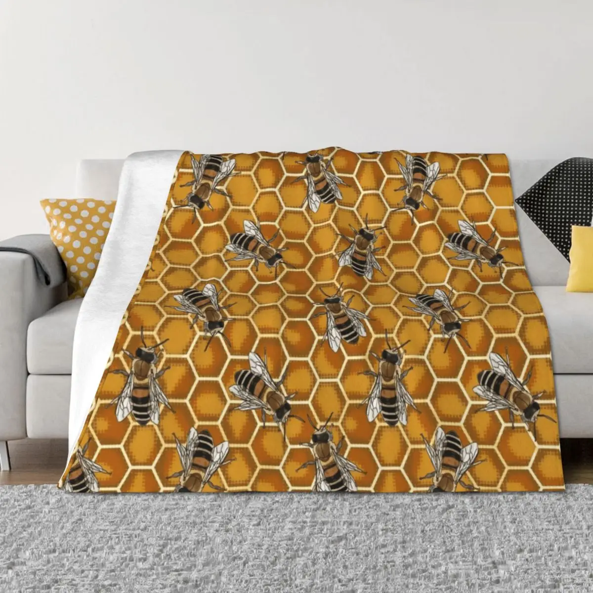 Busy Bees at the Honeycomb Beehive Throw Blanket for winter Giant Sofa for sofa Personalized Gift Blankets
Busy Bees at the Honeycomb Beehive Throw Blanket for winter Giant Sofa for sofa Personalized Gift Blankets