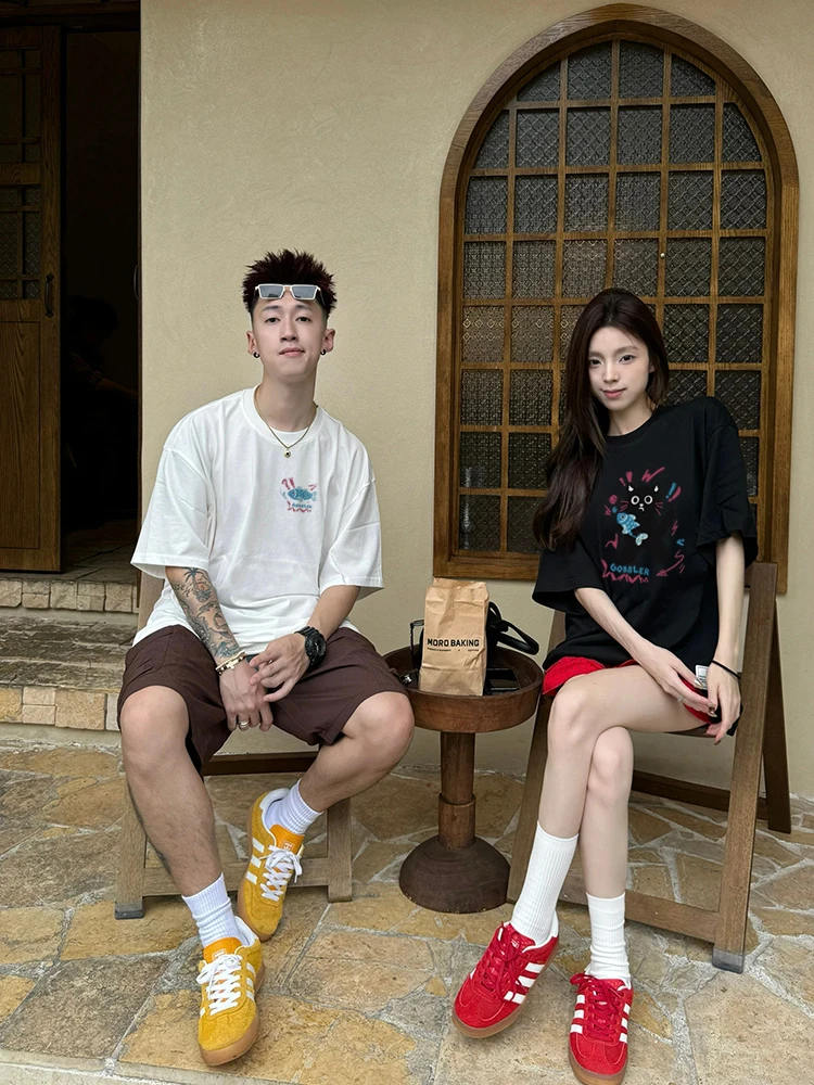 Kawaii couple's summer short-sleeved 2024 new summer special different high-end niche T-shirt set
Kawaii couple's summer short-sleeved 2024 new summer special different high-end niche T-shirt set