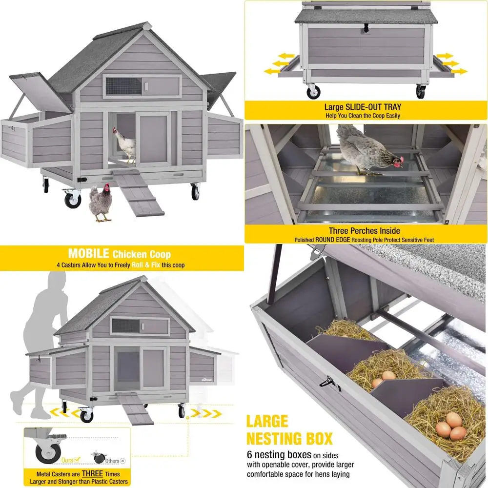 Портативный курятник с двумя гнездованиями, просторный корпус для курицы и утки для наружного использования
Портативный курятник с двумя гнездованиями, просторный корпус для курицы и утки для наружного использования
