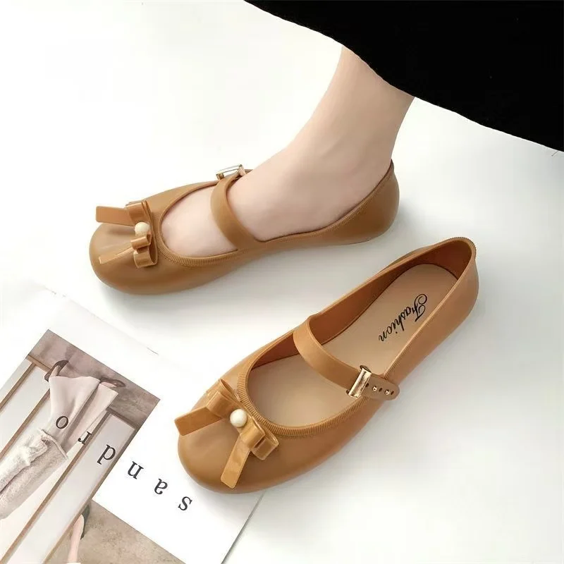 Woman Flat sole Waterproof Nude Shoes Summer New Soft sole Non Slip Shallow Slip On Round Toe Match The Skirts Shoes Sandals
Woman Flat sole Waterproof Nude Shoes Summer New Soft sole Non Slip Shallow Slip On Round Toe Match The Skirts Shoes Sandals