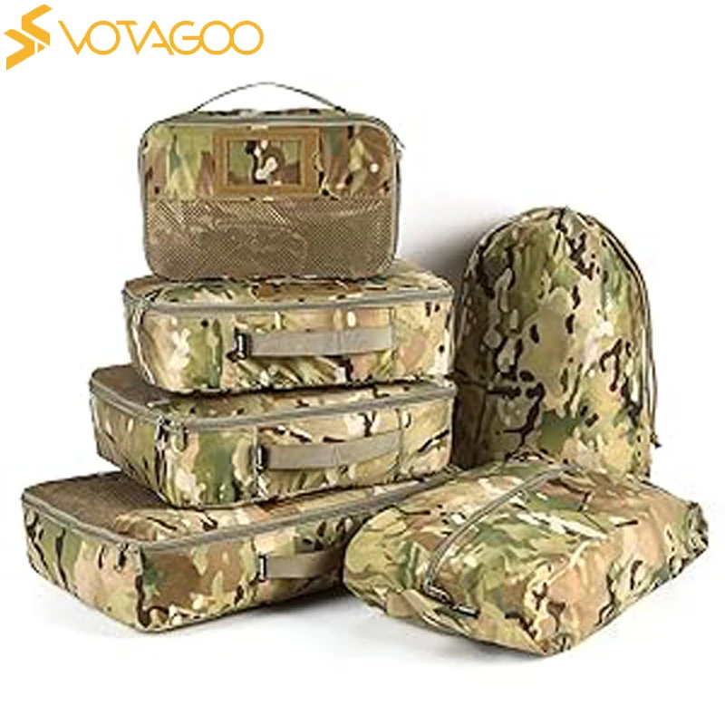 VOTAGOO Tactical Packing Cubes 6 Packs Lightweight Luggage Set Packing for Outdoor Organization Travel Accessories Bag Utility
VOTAGOO Tactical Packing Cubes 6 Packs Lightweight Luggage Set Packing for Outdoor Organization Travel Accessories Bag Utility