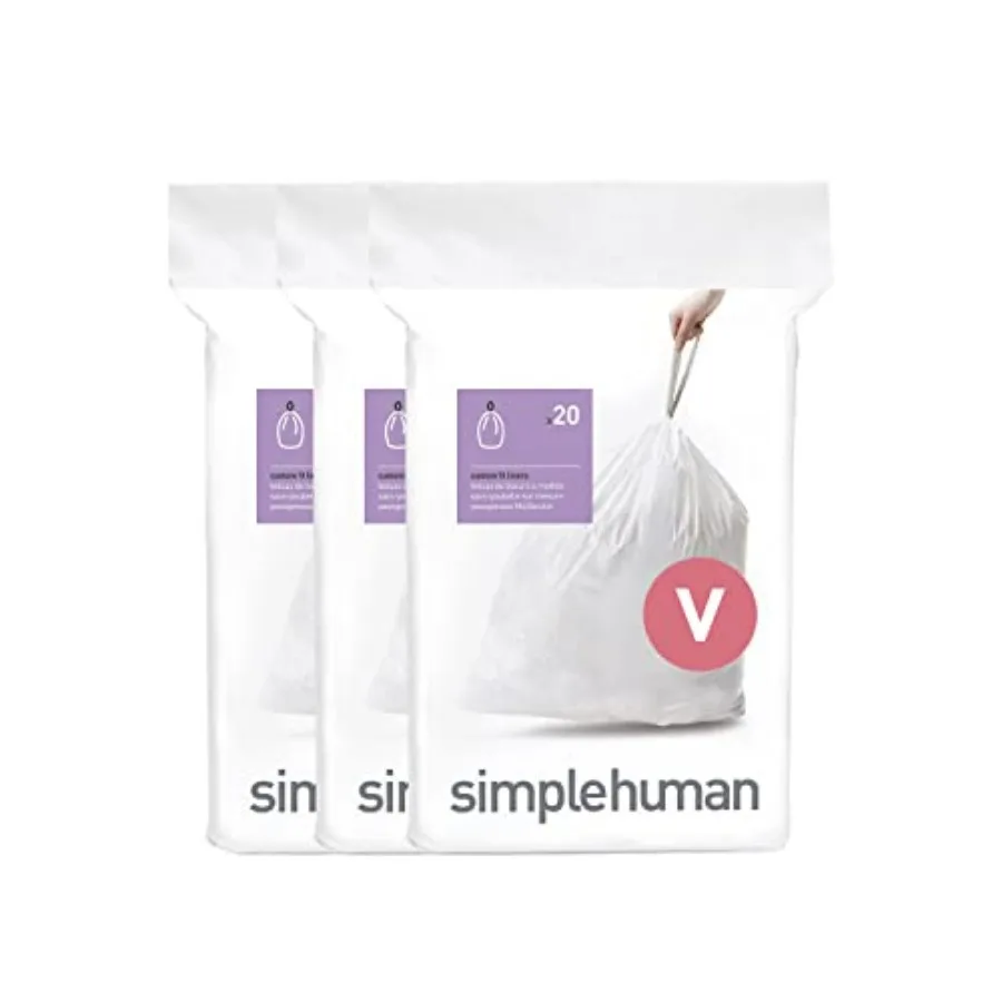 Code V 60 Count, Dispenser Pack Custom Fit Liners, Drawstring Trash Bags, 16-18 L/ 4.2-4.8 Gallon, White
Code V 60 Count, Dispenser Pack Custom Fit Liners, Drawstring Trash Bags, 16-18 L/ 4.2-4.8 Gallon, White