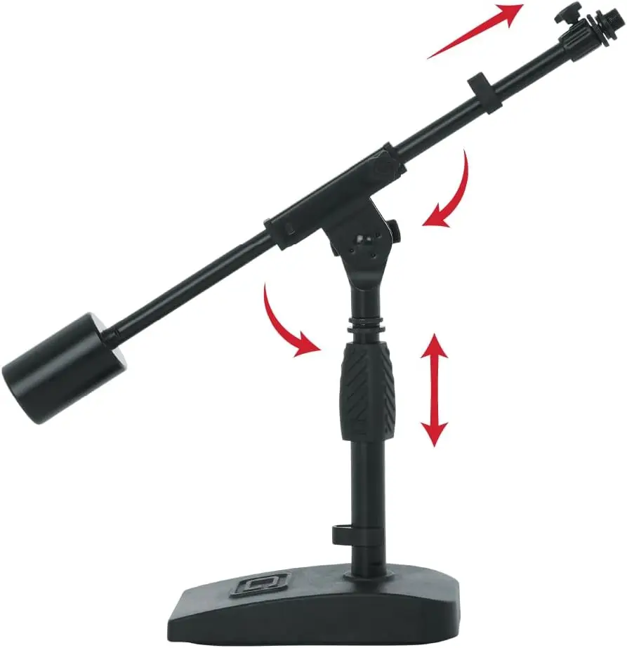Heavy-Duty Microphone Stand with Adjustable Boom and Weighted Base for Desktop Recording and Streaming
Heavy-Duty Microphone Stand with Adjustable Boom and Weighted Base for Desktop Recording and Streaming