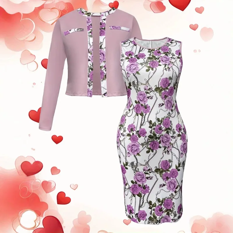 Retro Flower Print Patchwork Body-hugging Dress European American Spring Summer A Fashionable Figure-hugging Sleeveless Dress
Retro Flower Print Patchwork Body-hugging Dress European American Spring Summer A Fashionable Figure-hugging Sleeveless Dress