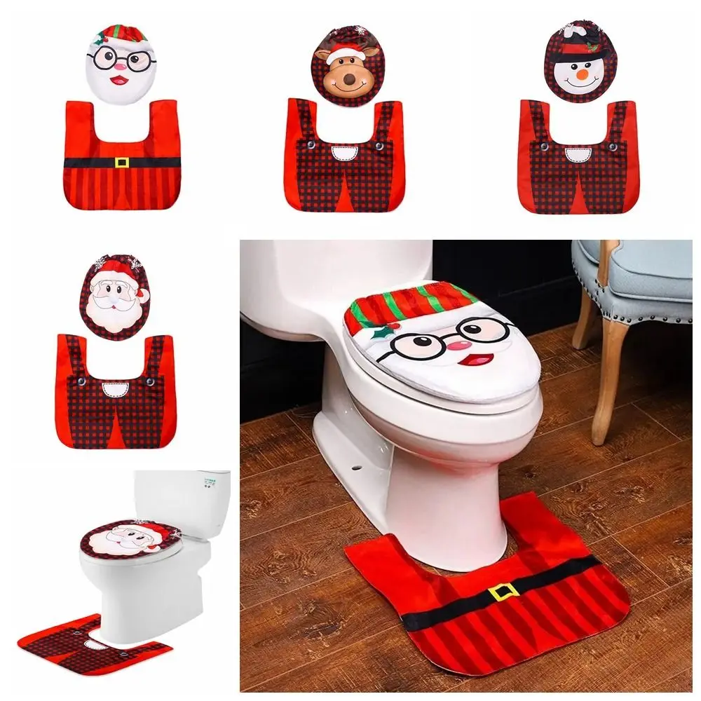 2Pcs/set Dust Proof Christmas Toilet Cover Santa Pattern Cute Bathroom Seat Set Non-woven DIY Santa Floor Carpet
2Pcs/set Dust Proof Christmas Toilet Cover Santa Pattern Cute Bathroom Seat Set Non-woven DIY Santa Floor Carpet