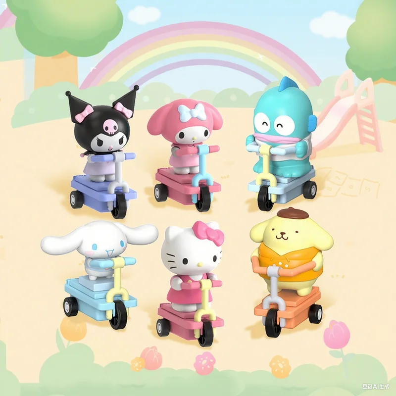 Новый семейный самокат серии слепая коробка игрушки подарок аниме фигурки Hellokitty Pochacco Hangyodon настольное украшение для детей
Новый семейный самокат серии слепая коробка игрушки подарок аниме фигурки Hellokitty Pochacco Hangyodon настольное украшение для детей