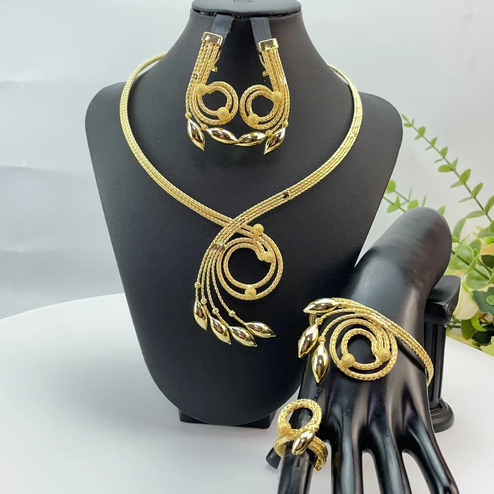 Brazilian Simple Style Big Bold Necklace Luxury Quality African Bride Jewelry Set For Women Party Gifts FHK29173
Brazilian Simple Style Big Bold Necklace Luxury Quality African Bride Jewelry Set For Women Party Gifts FHK29173