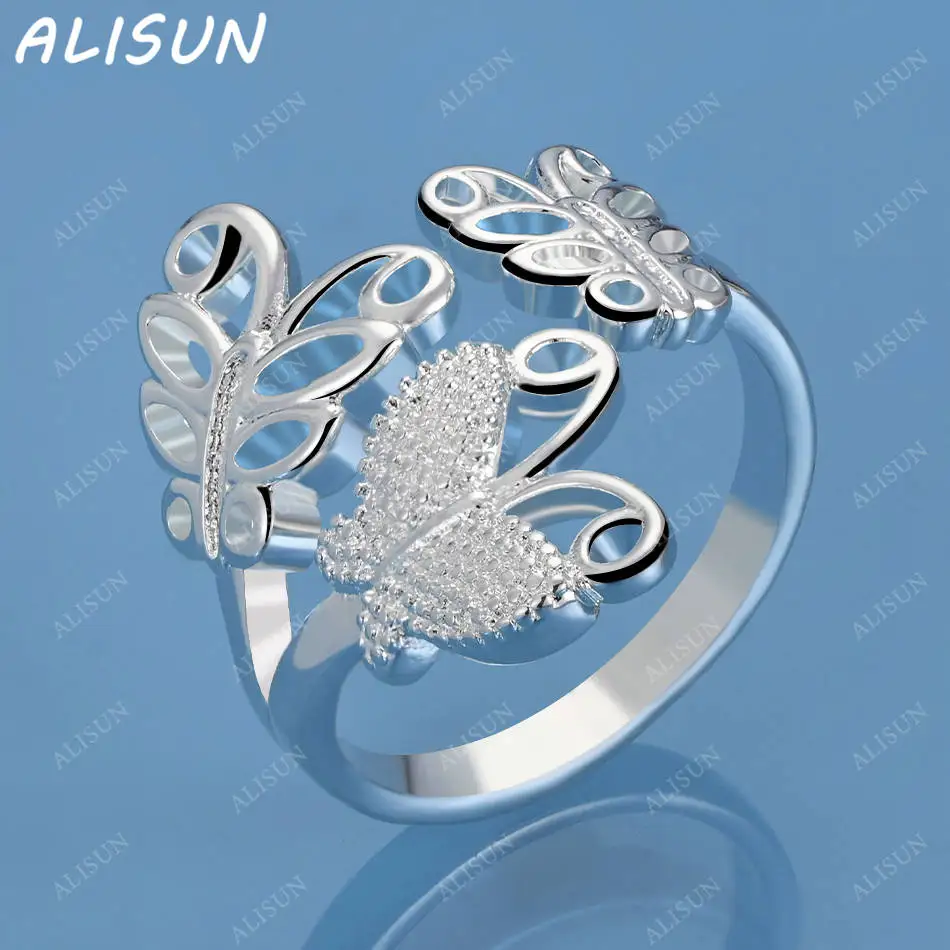 ALISUN 925 Sterling Silver Zircons Butterfly Wedding Ring For Women Grace Jewelry Trend Fashionable Birthday Party Gifts
ALISUN 925 Sterling Silver Zircons Butterfly Wedding Ring For Women Grace Jewelry Trend Fashionable Birthday Party Gifts