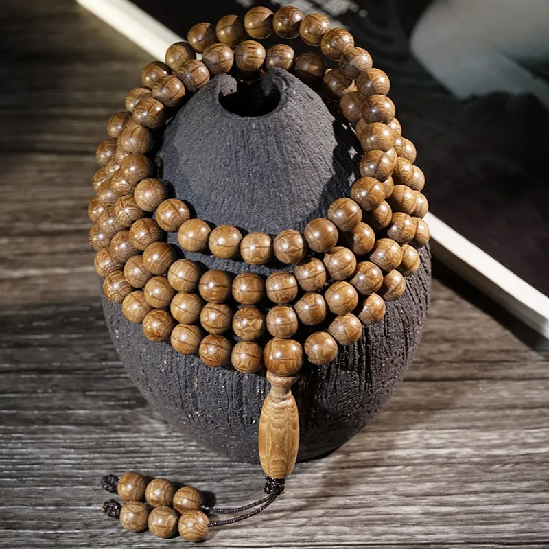 Natural Six Paths Wood 108 Beads Mala Bracelet Necklace Six Paths Grain Minimalist Wooden Craft For Men Women
Natural Six Paths Wood 108 Beads Mala Bracelet Necklace Six Paths Grain Minimalist Wooden Craft For Men Women
