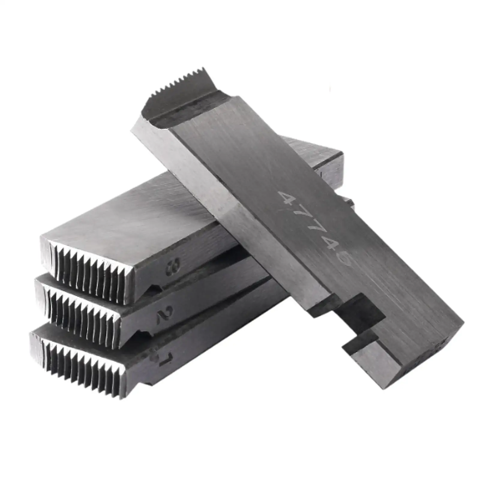 4Pcs 47745 Threading Machine Dies Alloy Steel for Industrial Application Multipurpose Accessory 1/2inch to 3/4inch NPT
4Pcs 47745 Threading Machine Dies Alloy Steel for Industrial Application Multipurpose Accessory 1/2inch to 3/4inch NPT
