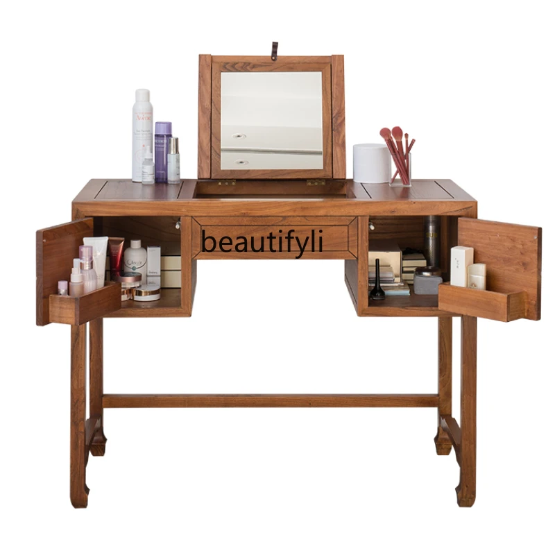New Chinese Style Dresser Solid Wood Bedroom Bedside Table Old Elm Dresser Makeup Table
New Chinese Style Dresser Solid Wood Bedroom Bedside Table Old Elm Dresser Makeup Table