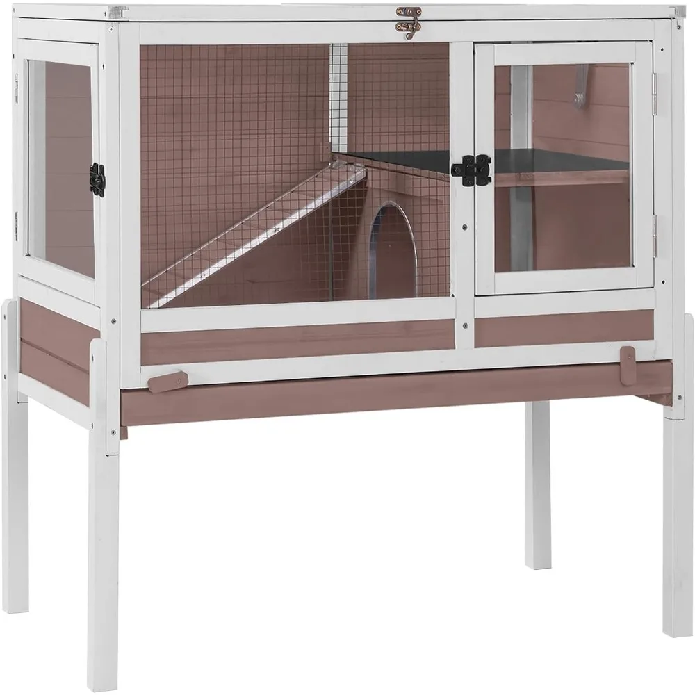 Rabbit Hutch Indoor Guinea Pig Cage Bunny House 36.6" Upgraded with Anti Chewing Edges, Cool Zinc Sheet, Leakproof PVC Layer, W
Rabbit Hutch Indoor Guinea Pig Cage Bunny House 36.6" Upgraded with Anti Chewing Edges, Cool Zinc Sheet, Leakproof PVC Layer, W