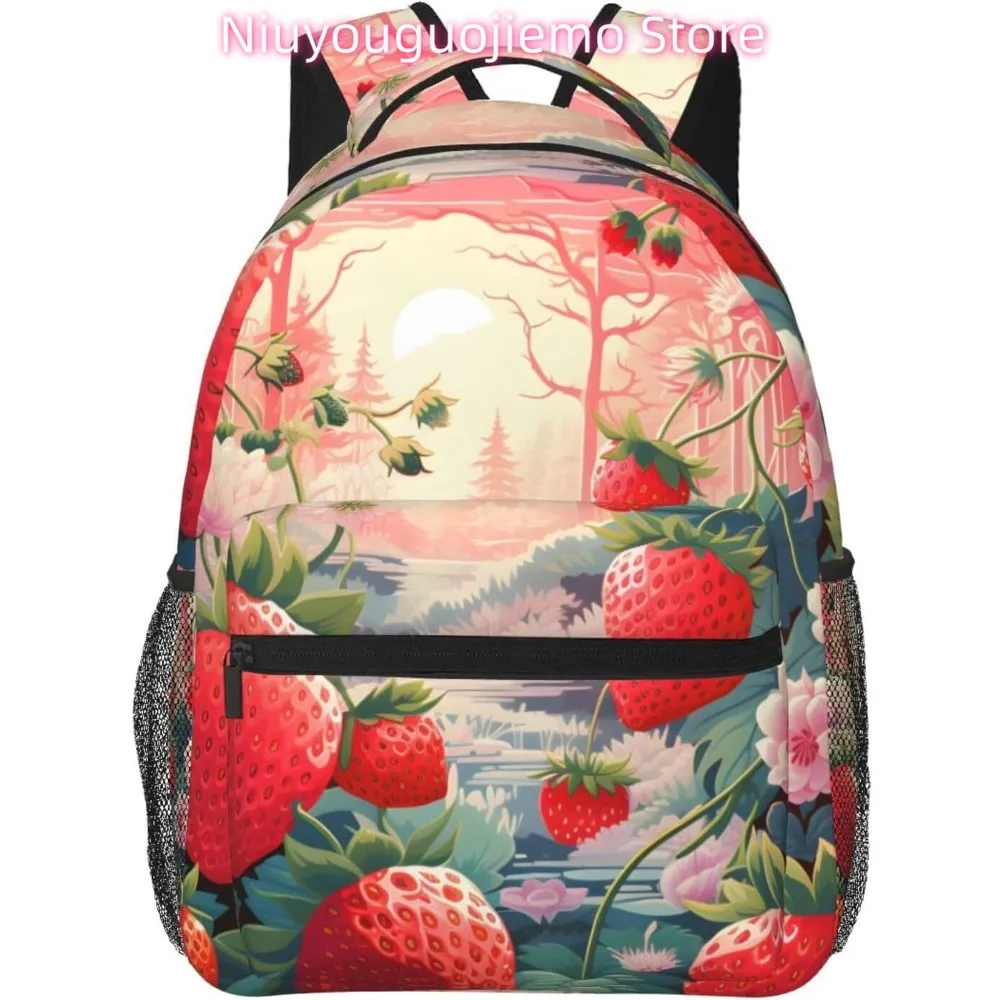 Funny Strawberry Fruit Lightweight Laptop Backpack Lightweight Multipurpose Travel Casual Daypack Unisex College Backapcks for M
Funny Strawberry Fruit Lightweight Laptop Backpack Lightweight Multipurpose Travel Casual Daypack Unisex College Backapcks for M