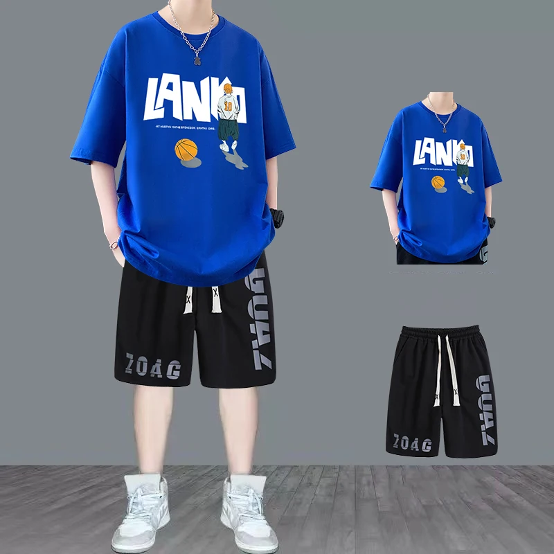 Men's Casual 2-Piece Sportswear Set Streetwear Fashion Tracksuit T-shirts and Shorts Beachwear Summer Sweatshirt T-shirts Sets
Men's Casual 2-Piece Sportswear Set Streetwear Fashion Tracksuit T-shirts and Shorts Beachwear Summer Sweatshirt T-shirts Sets