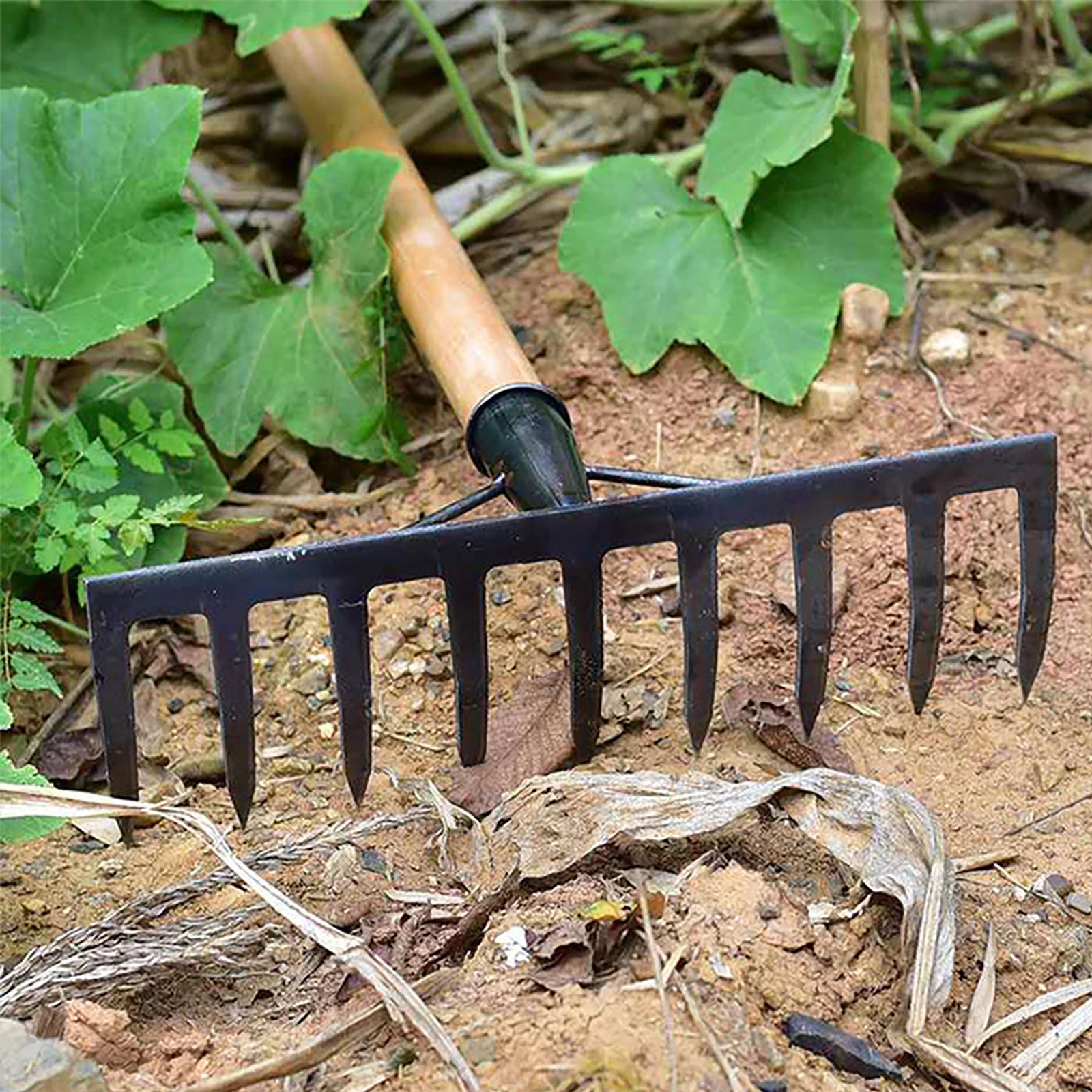 11 Teeth Garden Rake Sturdy Iron for Deep Digging Soil Loosening Weeding Cultivation Foldable Tool Agricultural Equipment Gift
11 Teeth Garden Rake Sturdy Iron for Deep Digging Soil Loosening Weeding Cultivation Foldable Tool Agricultural Equipment Gift