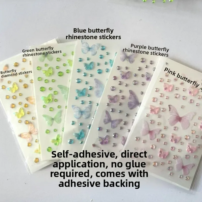 2 PCS New Aurora Butterfly Sheer Self-Adhesive Performance Face Gems for Children, Ultra-Glitter Stage Makeup Face Decorations
2 PCS New Aurora Butterfly Sheer Self-Adhesive Performance Face Gems for Children, Ultra-Glitter Stage Makeup Face Decorations