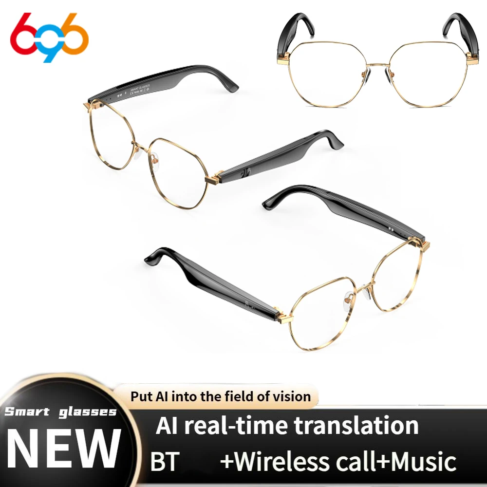 AI Translation Intelligent Blue Tooth Eyewear Call Waterproof Smart Glasses Anti Blue-Light Spectacles Men Women Voice Assistant
AI Translation Intelligent Blue Tooth Eyewear Call Waterproof Smart Glasses Anti Blue-Light Spectacles Men Women Voice Assistant