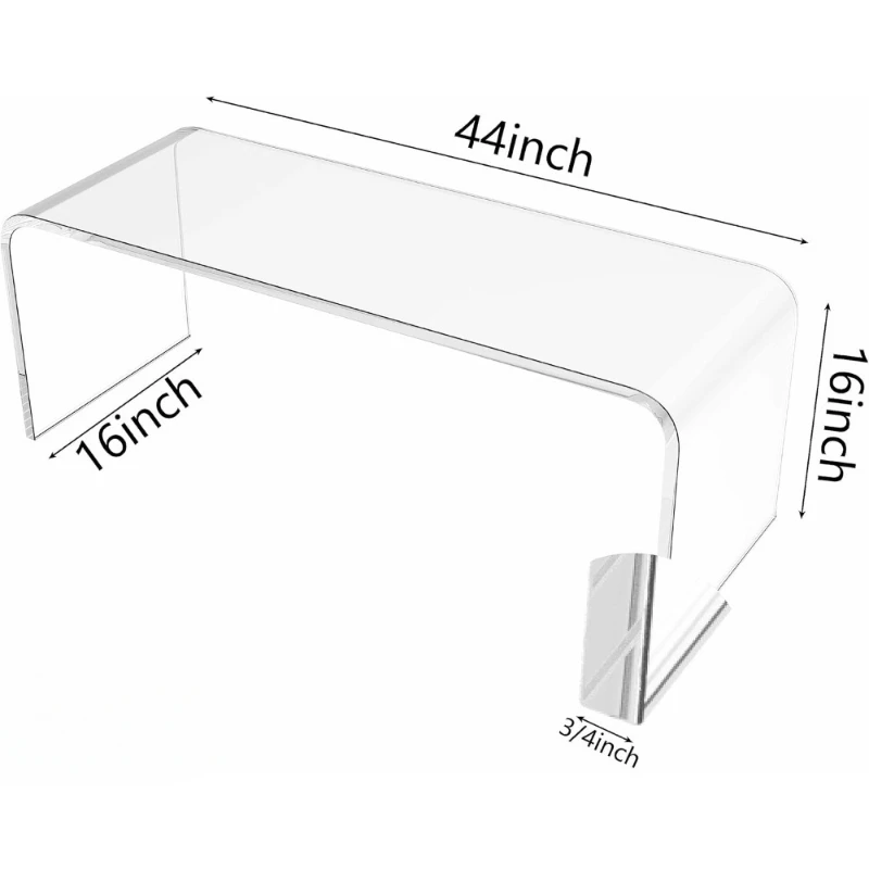 **Advanced acrylic thick transparent coffee table, suitable for rectangular organic glass tables in small living rooms
**Advanced acrylic thick transparent coffee table, suitable for rectangular organic glass tables in small living rooms