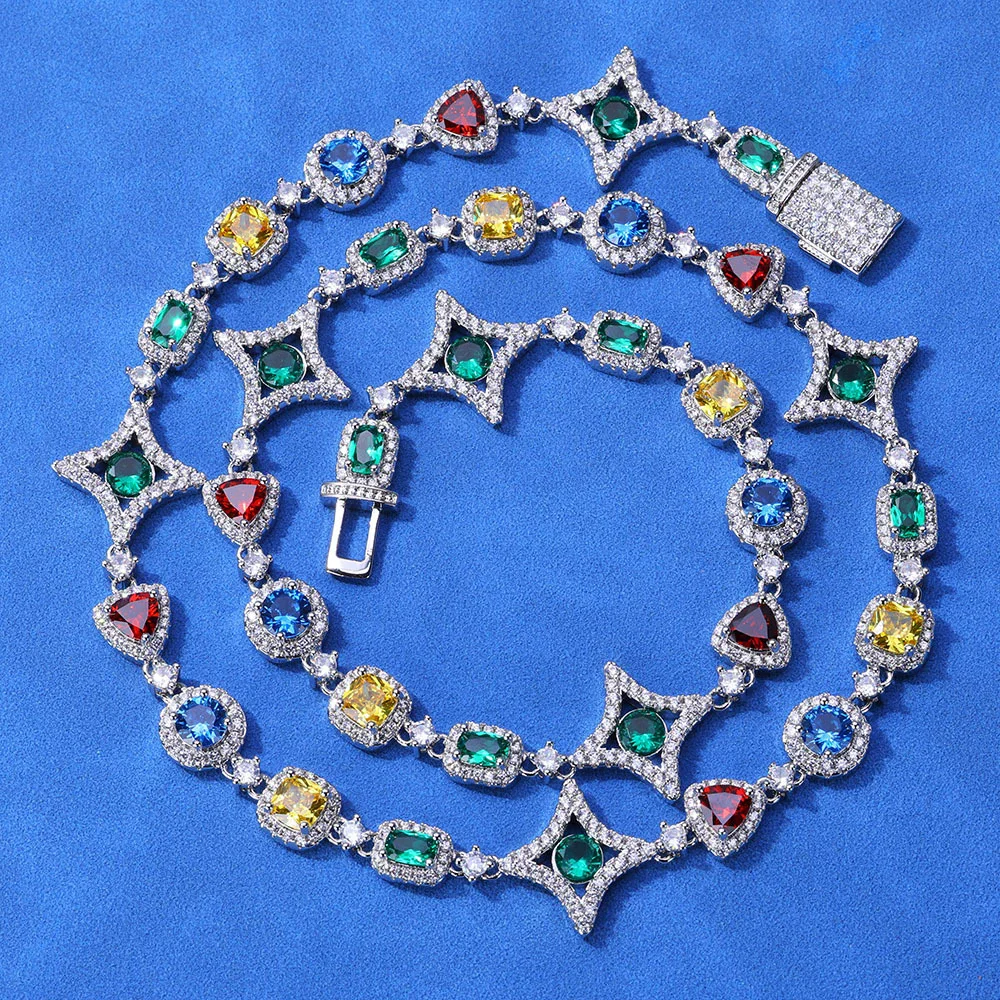 Мужское и женское ожерелье с позолоченным цирконом, геометрическим рисунком в стиле хип-хоп, рок, популярные модные украшения, аксессуары для вечеринок
Мужское и женское ожерелье с позолоченным цирконом, геометрическим рисунком в стиле хип-хоп, рок, популярные модные украшения, аксессуары для вечеринок