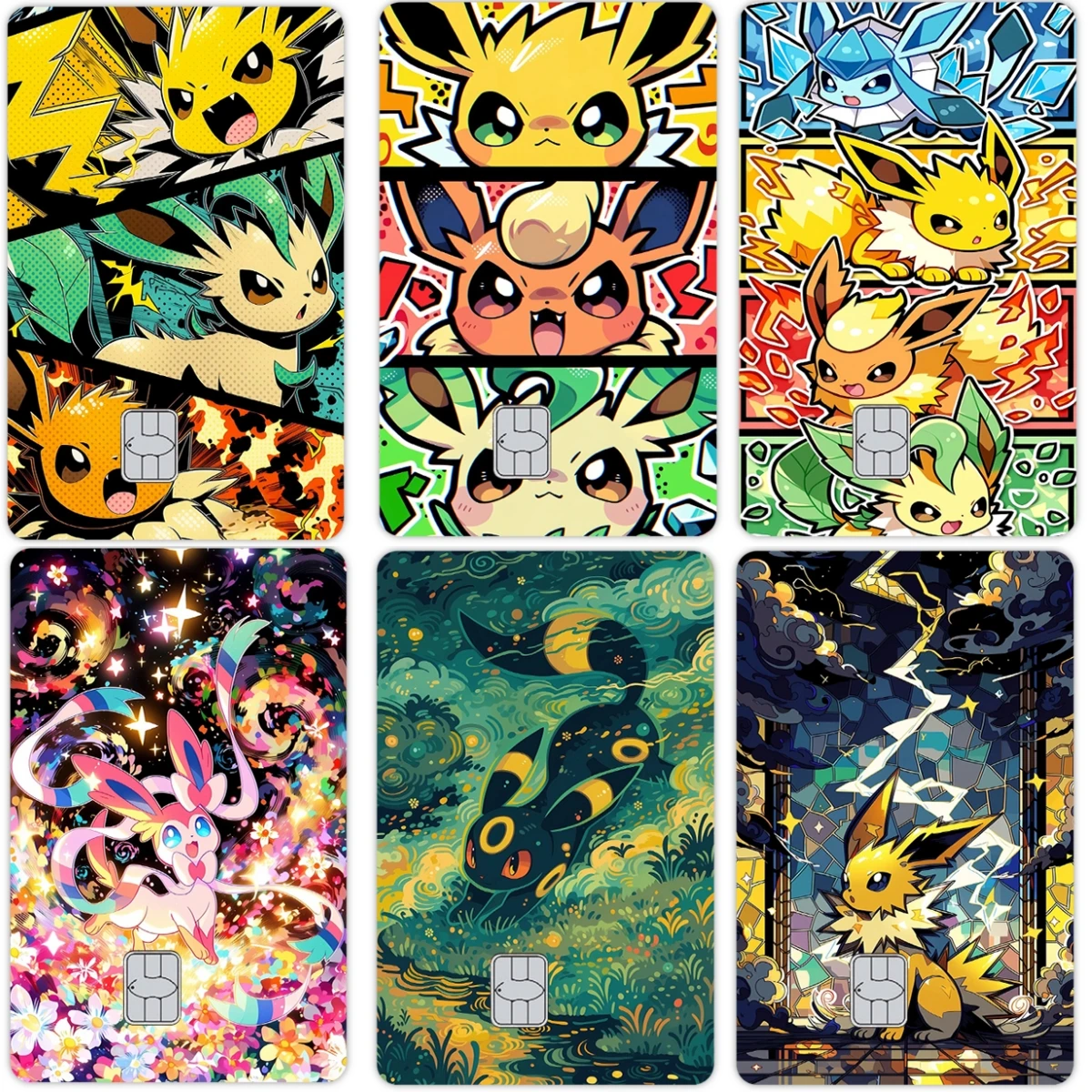 Diy Sylveon Espeon Glaceon Eevee Credit Card Skin Stickers Anime Film Skin Cover for VISA Card Bank Subway Access Card Decor Toy
Diy Sylveon Espeon Glaceon Eevee Credit Card Skin Stickers Anime Film Skin Cover for VISA Card Bank Subway Access Card Decor Toy
