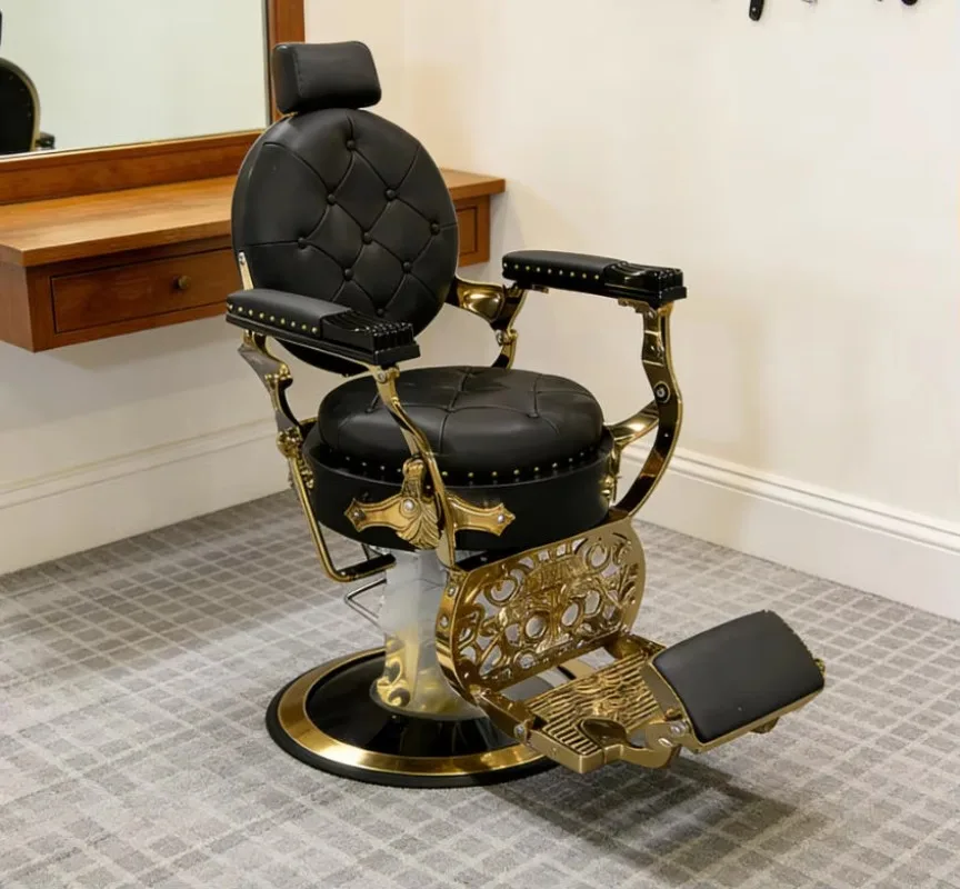 Classic Modern GOLD Synthetic Leather Reclining Barber Shop Salon Chair Durable 360 Degree Rotation Hydraulic
Classic Modern GOLD Synthetic Leather Reclining Barber Shop Salon Chair Durable 360 Degree Rotation Hydraulic