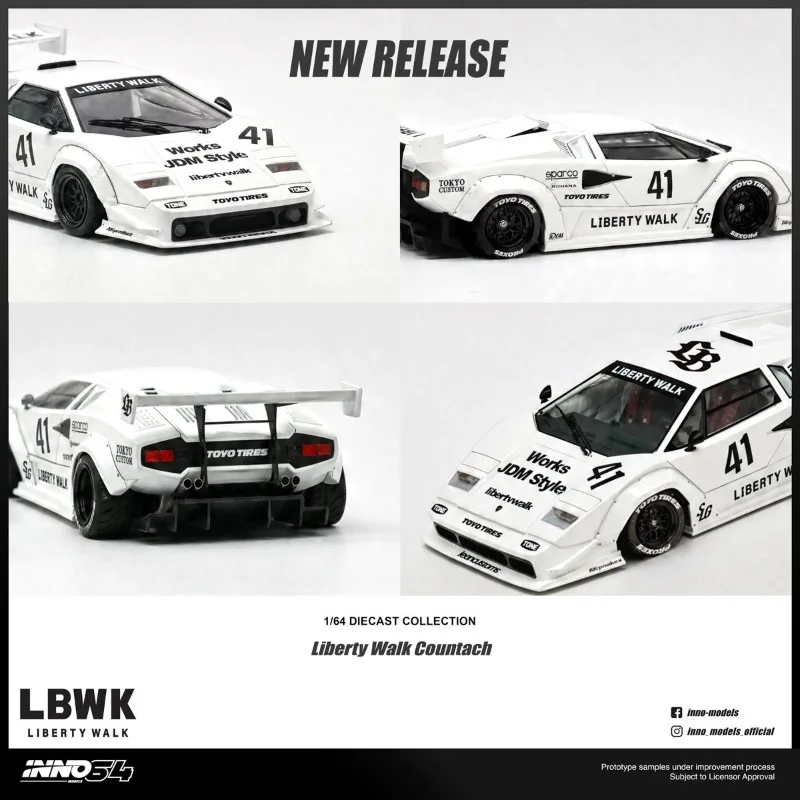 INNO 1:64 Lamborghini Countach Cast Alloy Car Model, Boys' Holiday Gift Toy, Adult Collection Decoration Piece.
INNO 1:64 Lamborghini Countach Cast Alloy Car Model, Boys' Holiday Gift Toy, Adult Collection Decoration Piece.