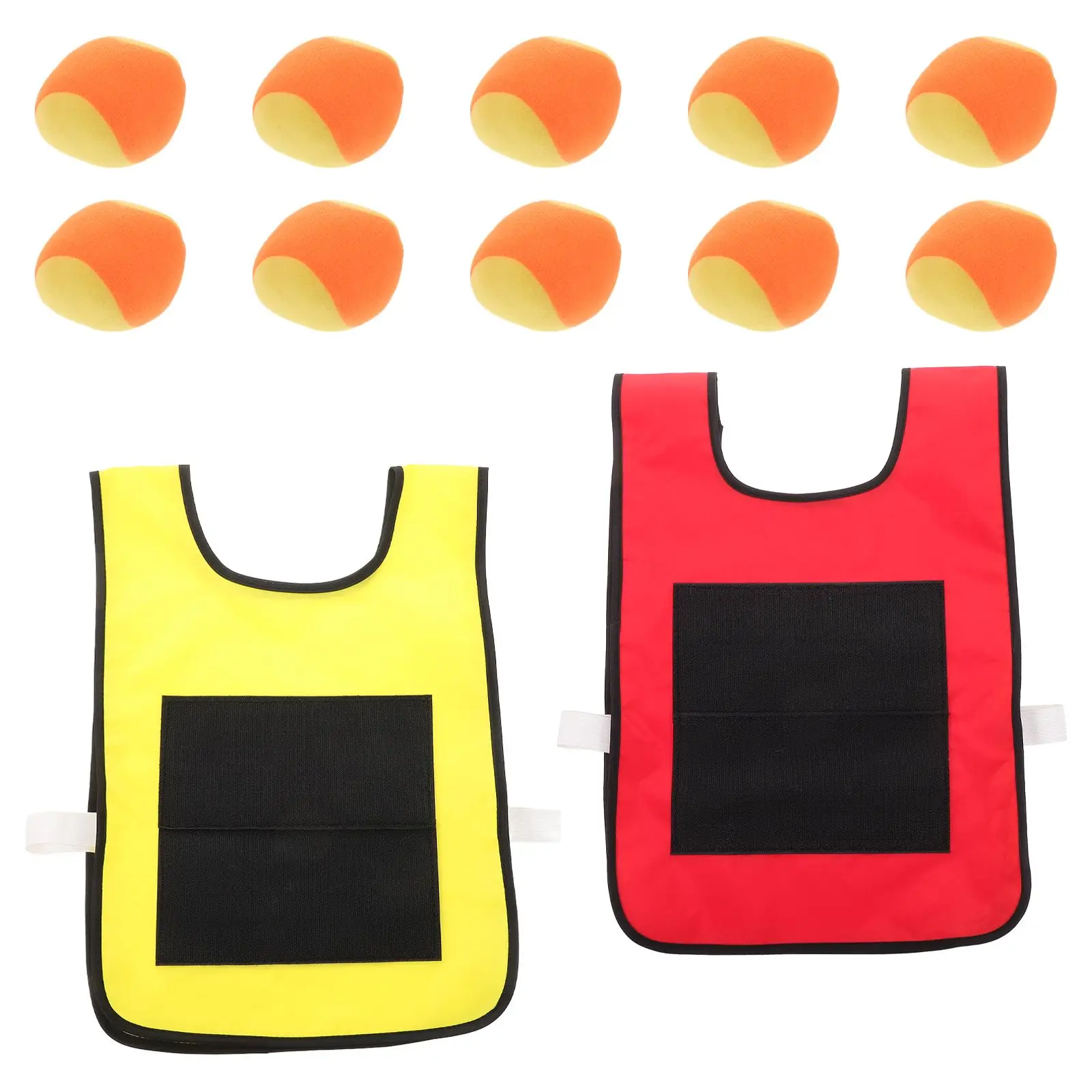10 pcs Sticky Ball Vest Set 10 Soft Balls Kids Motor Skills Social Skills Premium Polyester Self Stick Front
10 pcs Sticky Ball Vest Set 10 Soft Balls Kids Motor Skills Social Skills Premium Polyester Self Stick Front