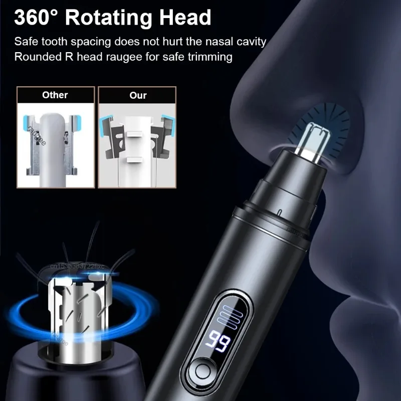 Electric Nose Hair Trimmer, Men's Rechargeable Nostril Hair Remover Nose Hair Cutter
Electric Nose Hair Trimmer, Men's Rechargeable Nostril Hair Remover Nose Hair Cutter