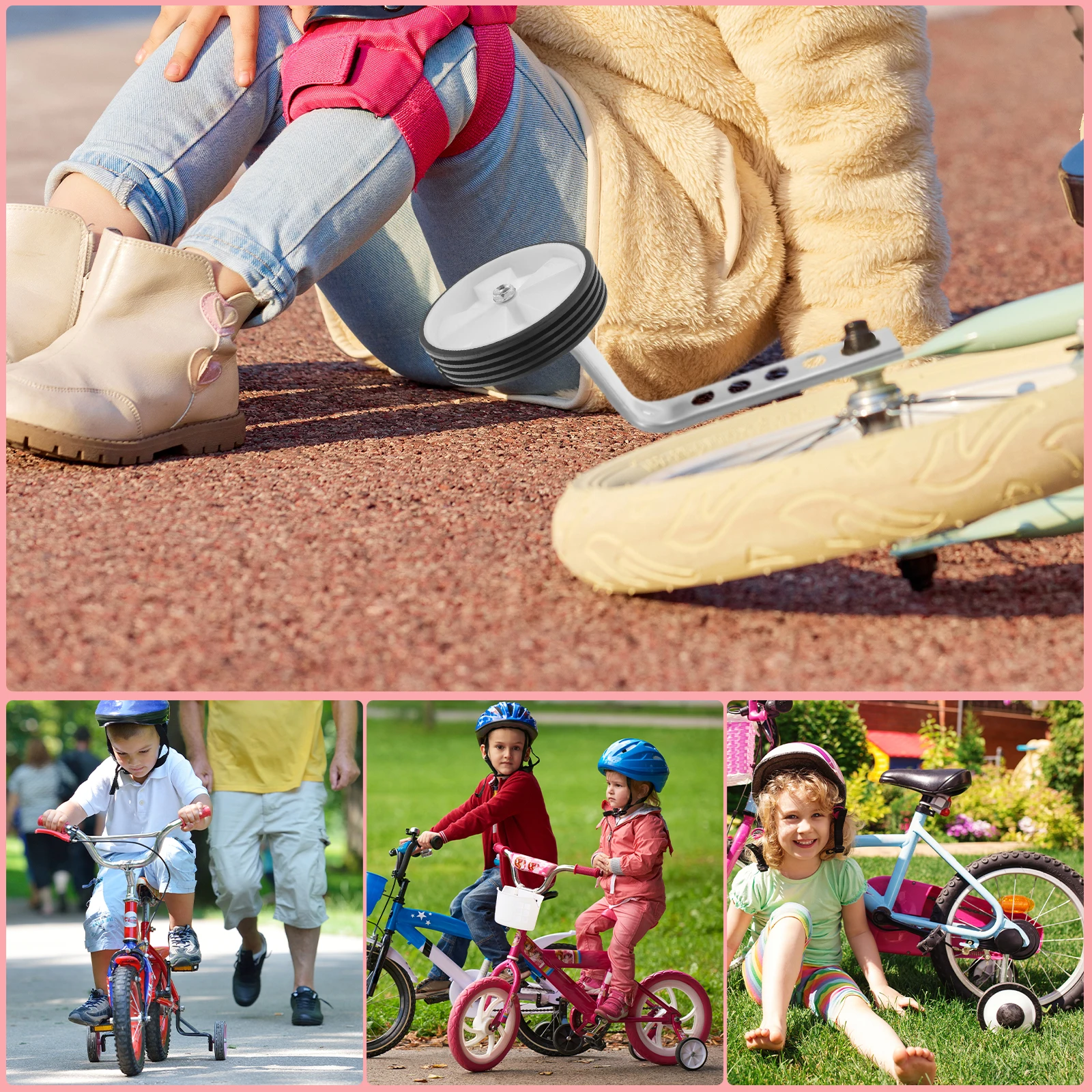 Children Bike Stabilisers Training Wheel Universal Fit for 12-20 Inch Bikes Kids Cycling Balance Support White
Children Bike Stabilisers Training Wheel Universal Fit for 12-20 Inch Bikes Kids Cycling Balance Support White