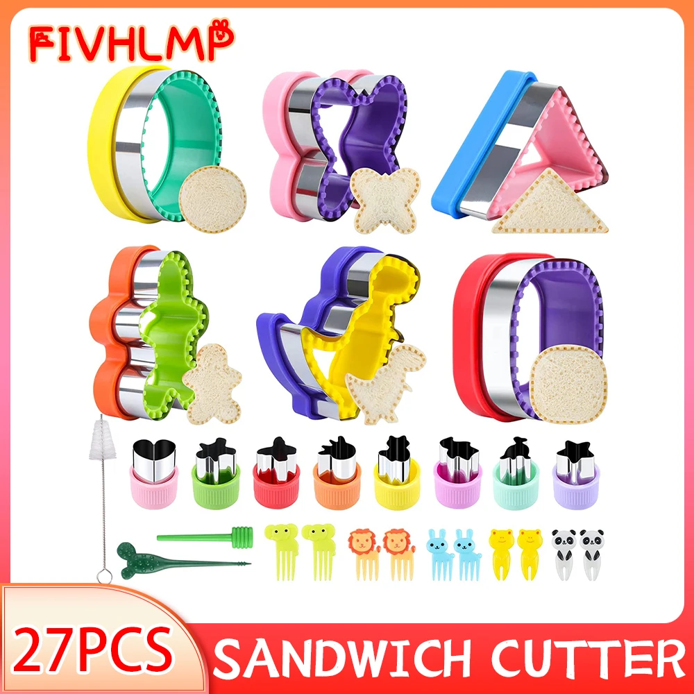 Dinosaur Round Heart Animal Cookie Cutter Set Square Stainless Steel kids Sandwich Cutters Baking Molds Children's Lunch Box
Dinosaur Round Heart Animal Cookie Cutter Set Square Stainless Steel kids Sandwich Cutters Baking Molds Children's Lunch Box