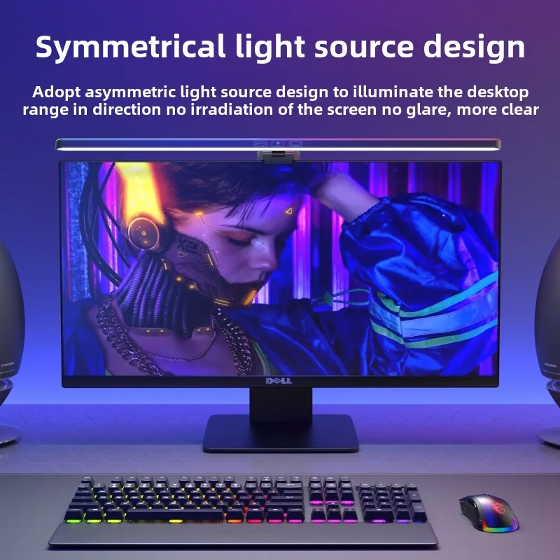 Computer screen hanging lamp Desktop curved display hanging lamp Eye protection E-sports desk lamp Office Table Game fill light
Computer screen hanging lamp Desktop curved display hanging lamp Eye protection E-sports desk lamp Office Table Game fill light