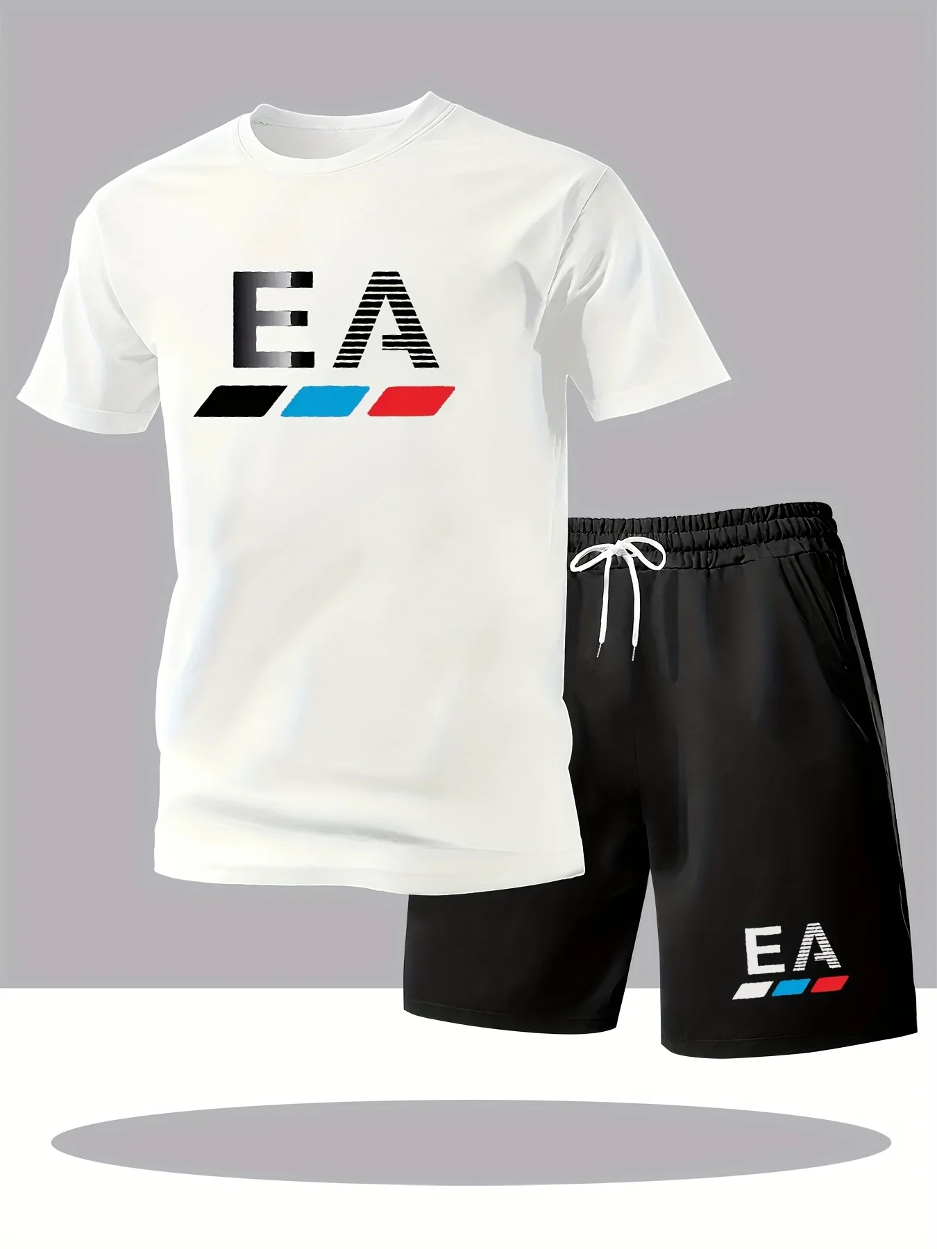 Men's Suit 2pcs Set Fashion Leisure Comfortable Set Men Including T-shirts Shorts Suitable Sports Fitness Activities Summer
Men's Suit 2pcs Set Fashion Leisure Comfortable Set Men Including T-shirts Shorts Suitable Sports Fitness Activities Summer