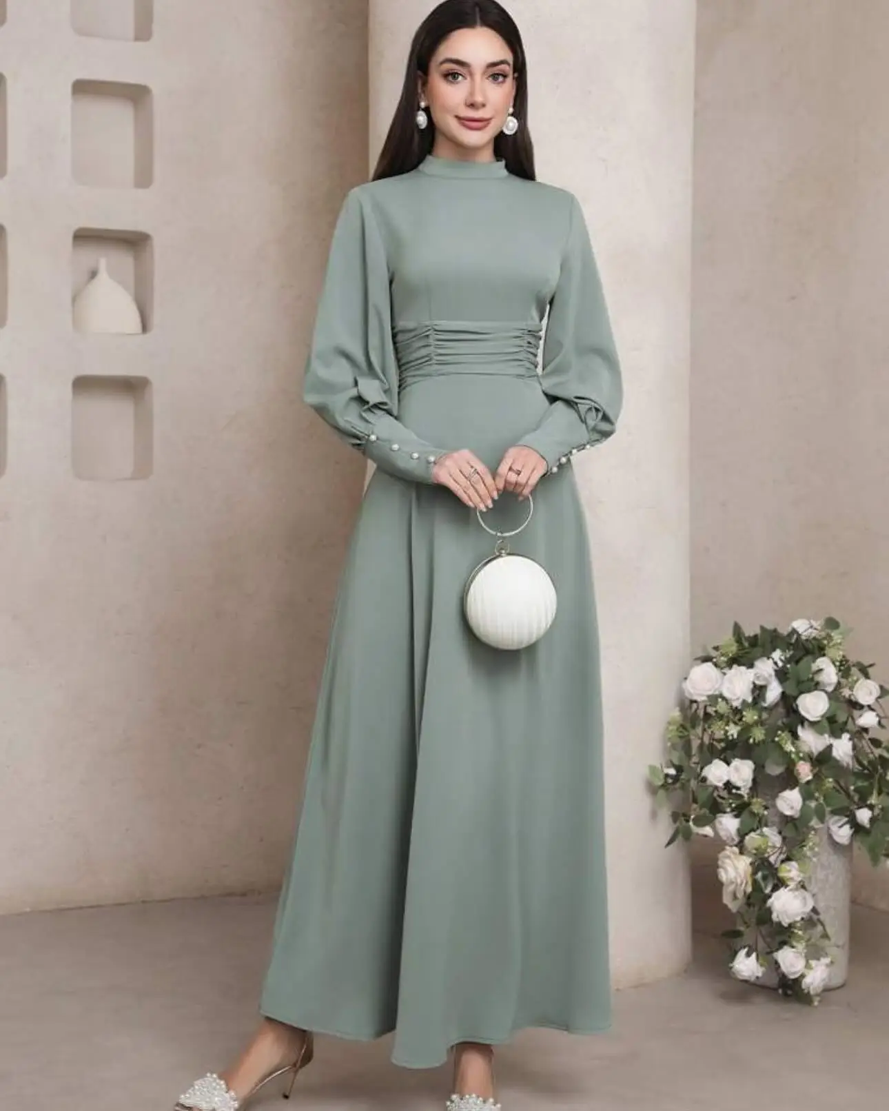 Customized Temperament High Collar Jersey Long Sleeves Evening Dresses Elegant Ankle Length Celebrity Gowns Vestido De Noche
Customized Temperament High Collar Jersey Long Sleeves Evening Dresses Elegant Ankle Length Celebrity Gowns Vestido De Noche