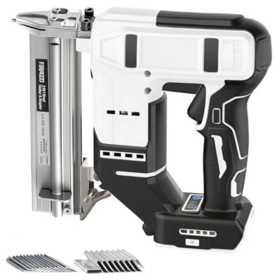 Аккумуляторный гвоздезабиватель 2-в-1 для DeWalt 20V MAX, 18 калибр, с 1000 гвоздями, электрический, беспроводной
Аккумуляторный гвоздезабиватель 2-в-1 для DeWalt 20V MAX, 18 калибр, с 1000 гвоздями, электрический, беспроводной