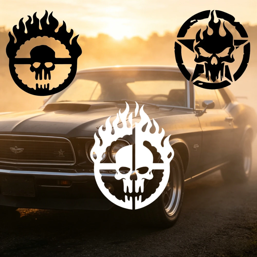 Car Stickers Customizable Waterproof Easy Install No Residue Pentagram Flame Skull Style for Motor Helmets All Vehicles
Car Stickers Customizable Waterproof Easy Install No Residue Pentagram Flame Skull Style for Motor Helmets All Vehicles