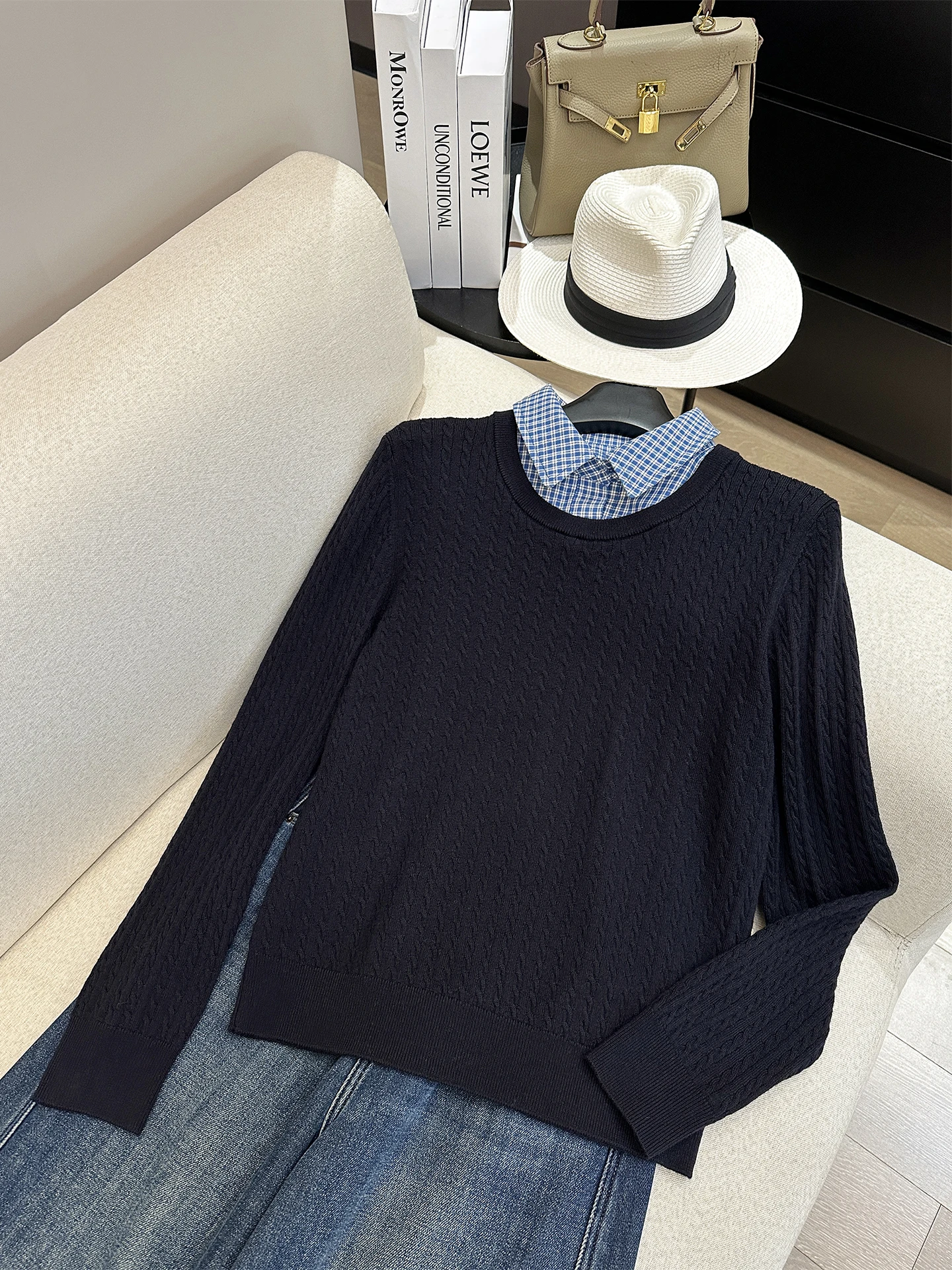 Premium Spun Wool Knitted Sweater Women's Ne Twist Flower Design eep Wool Blend Long Sve Warm Sli Commute Wear
Premium Spun Wool Knitted Sweater Women's Ne Twist Flower Design eep Wool Blend Long Sve Warm Sli Commute Wear