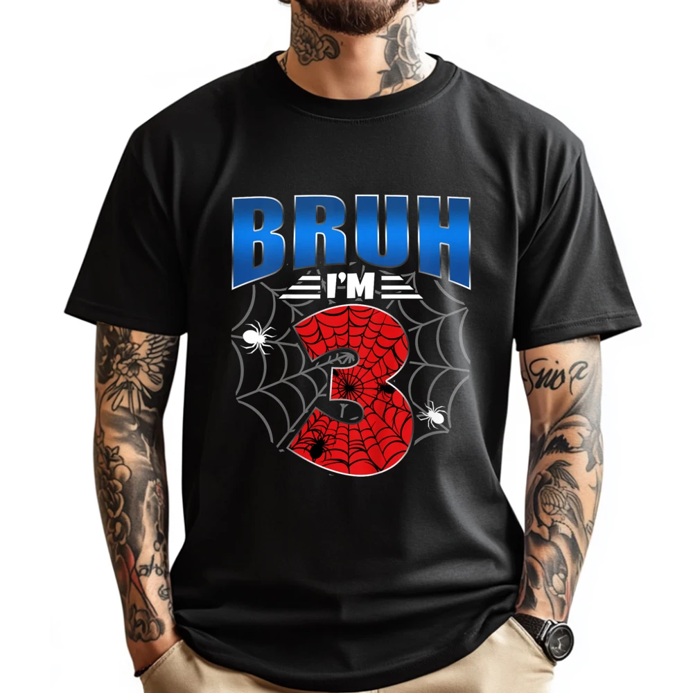 Kids Bruh I M 3 Year Old Three Funny 3rd Birthday Boys Spider Web Vintage T Shirt Men Men Short Sleeve Tee Mother's Day
Kids Bruh I M 3 Year Old Three Funny 3rd Birthday Boys Spider Web Vintage T Shirt Men Men Short Sleeve Tee Mother's Day