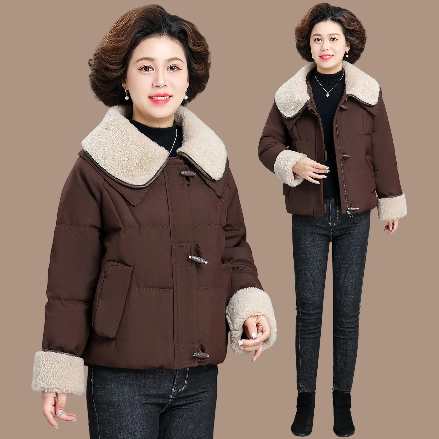 Утепленная женская куртка из искусственного бархата, зимнее пальто, морозостойкая хлопковая одежда для женщин среднего и старшего возраста
Утепленная женская куртка из искусственного бархата, зимнее пальто, морозостойкая хлопковая одежда для женщин среднего и старшего возраста