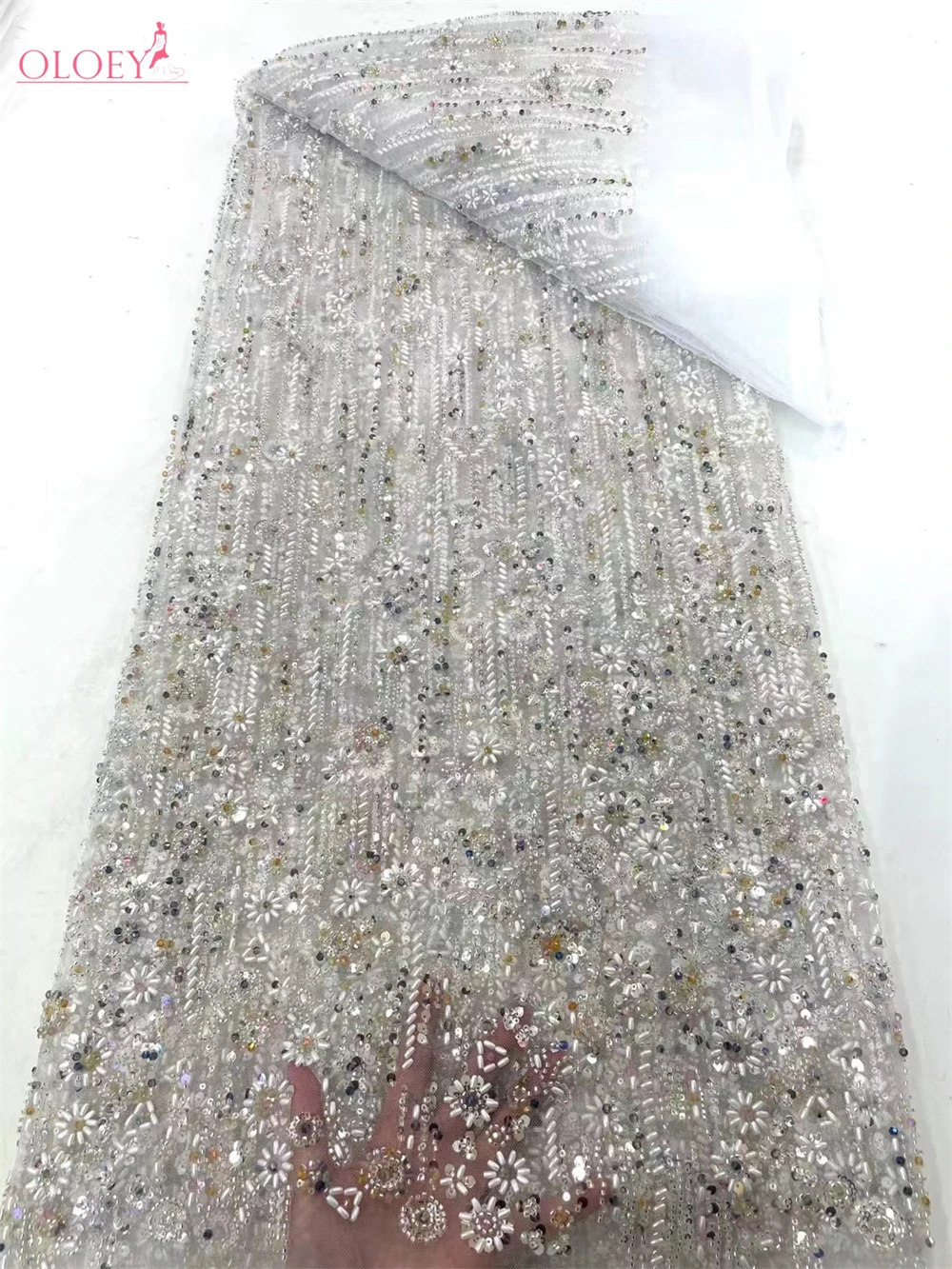 High-End Luxury French Embroidery Heavy Groom Lace Fabric Fashion African Nigerian With Sequin Fabric For Luxury Party Dress
High-End Luxury French Embroidery Heavy Groom Lace Fabric Fashion African Nigerian With Sequin Fabric For Luxury Party Dress