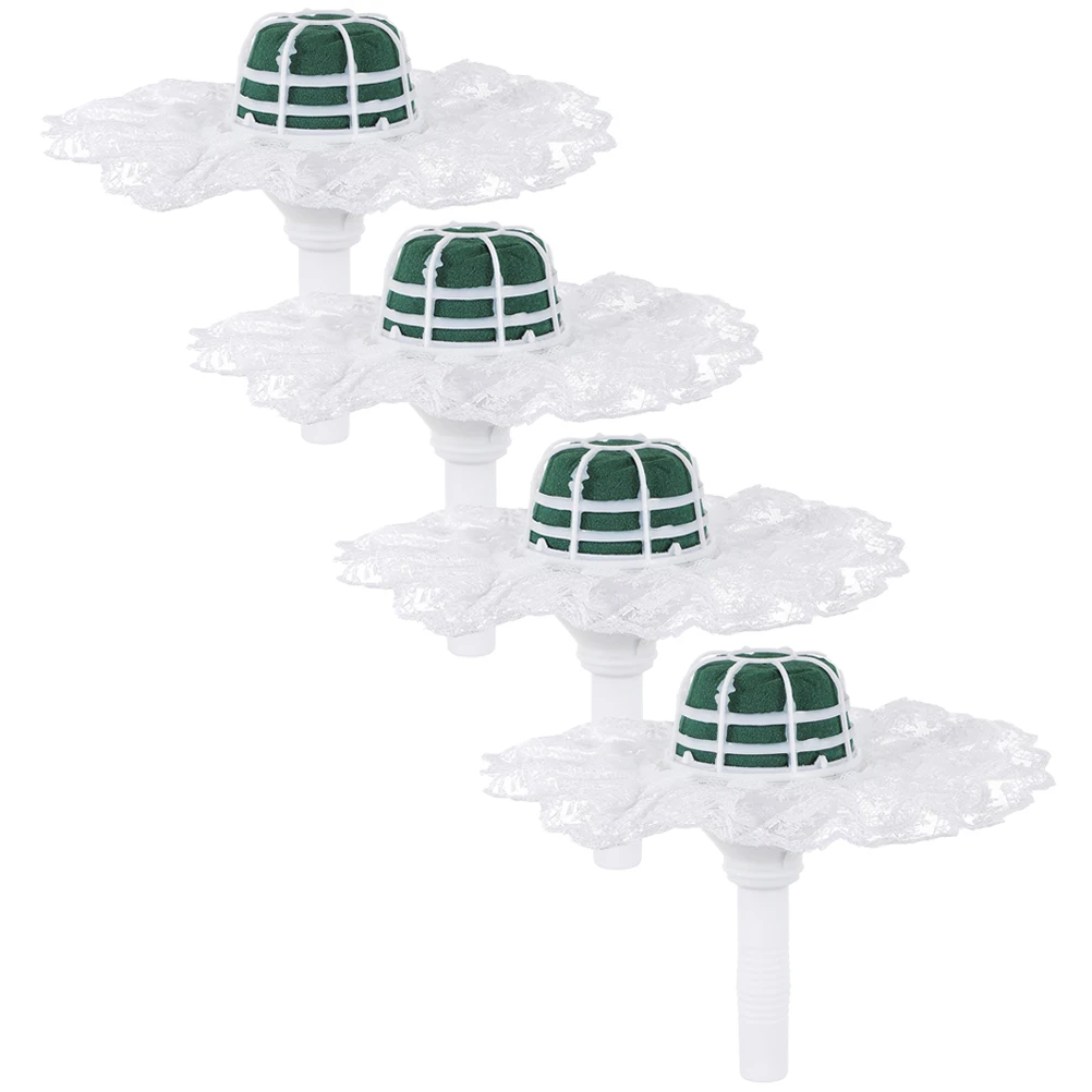 4 set 4 Sets Mud Flower Holder with White Lace Bridal Bouquet Handle Safe Material Compact Size Floral Decor Wedding Accessories
4 set 4 Sets Mud Flower Holder with White Lace Bridal Bouquet Handle Safe Material Compact Size Floral Decor Wedding Accessories